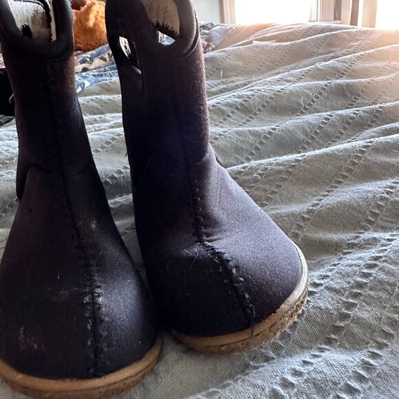 Bogs Baby Bogs II Solid Black Baby Boots Size 6 Waterproof Insulated Toddler - Picture 2 of 6